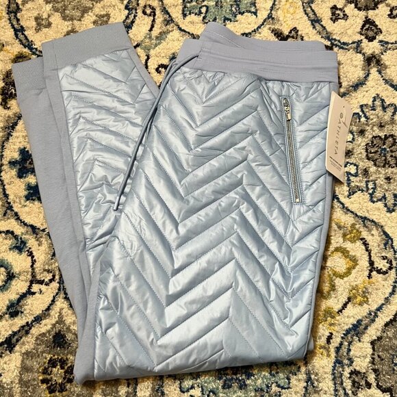 NWT Athleta Apres Ski Down Jogger Blue Size 14 - Picture 3 of 10